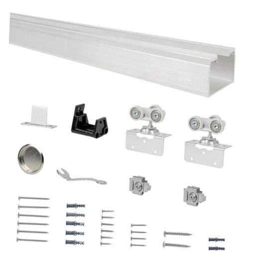 60" Commercial Grade Aluminum Pocket Door Track 60" Ceiling Track Kit(NO door)