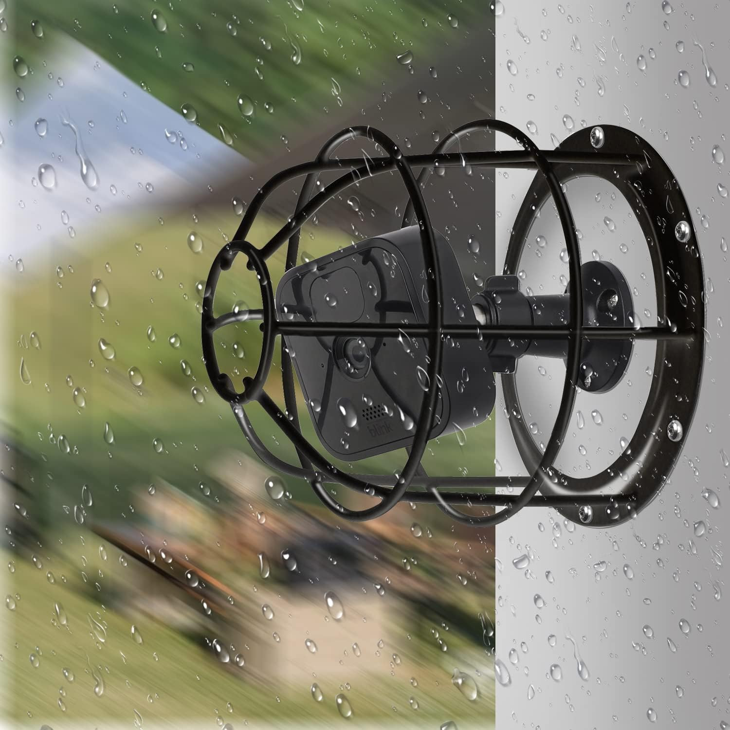 Anti-Theft Security Camera Mount Cage & Wall Mount Bracket, 360° Adjustable