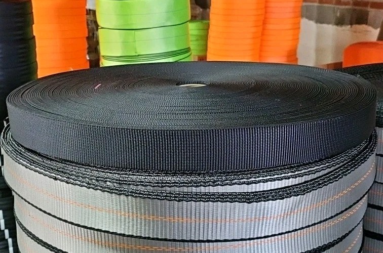 295' Roll of 1-23/32" Black Tie Down Webbing (1 Splice) - 8 Available NEW!