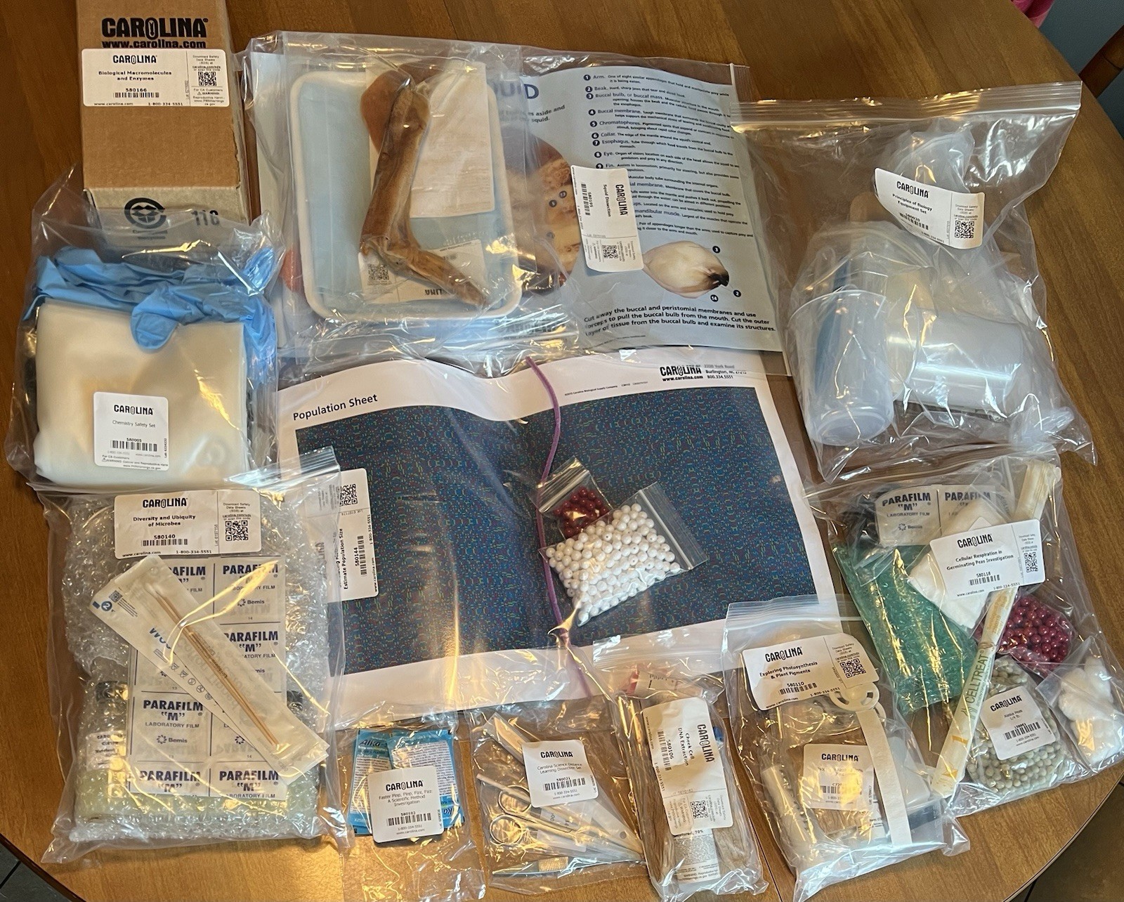 Carolina School of Professional Studies BIOLOGY BIOL 103 Lab Kit Science