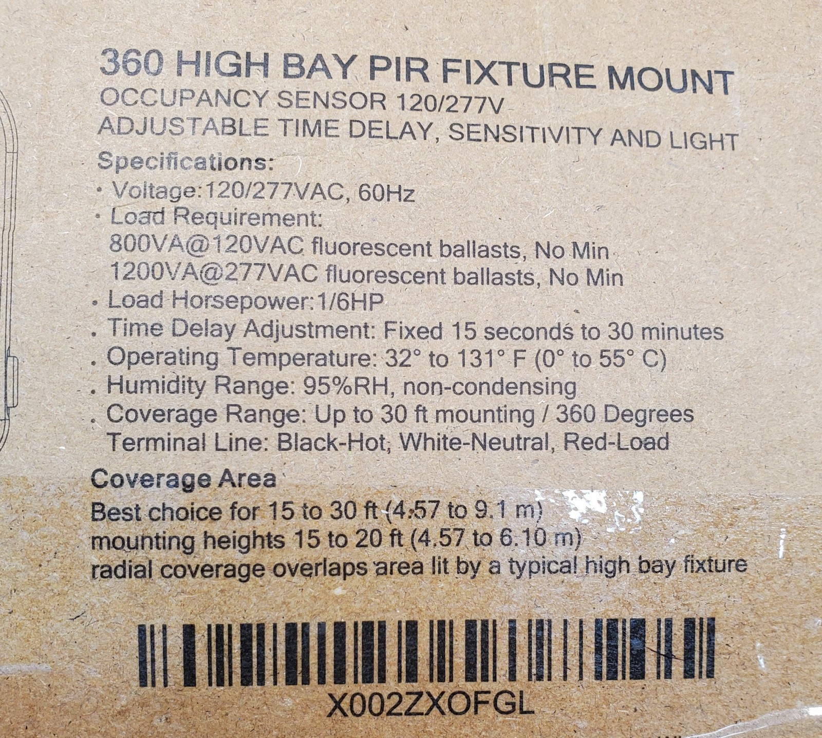 New 360° High Bay PIR Fixture Mount Occupancy Sensor YM2501A
