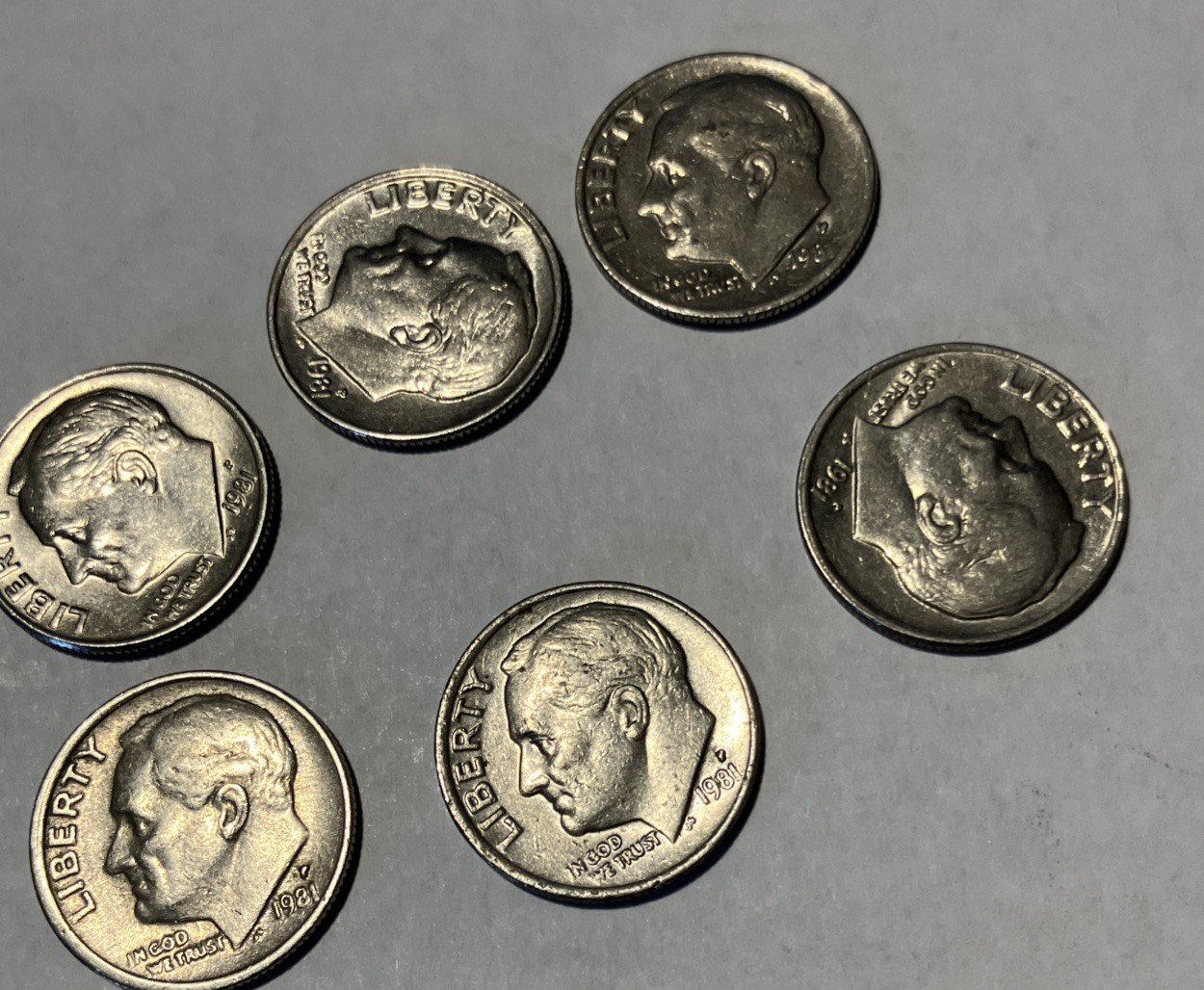 1981 P Roosevelt Dime Circulated