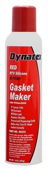 RED HI-TEMP RTV SILICONE GASKET MAKER - 8 OZ AUTOMATIC CAN (PACK OF 12)