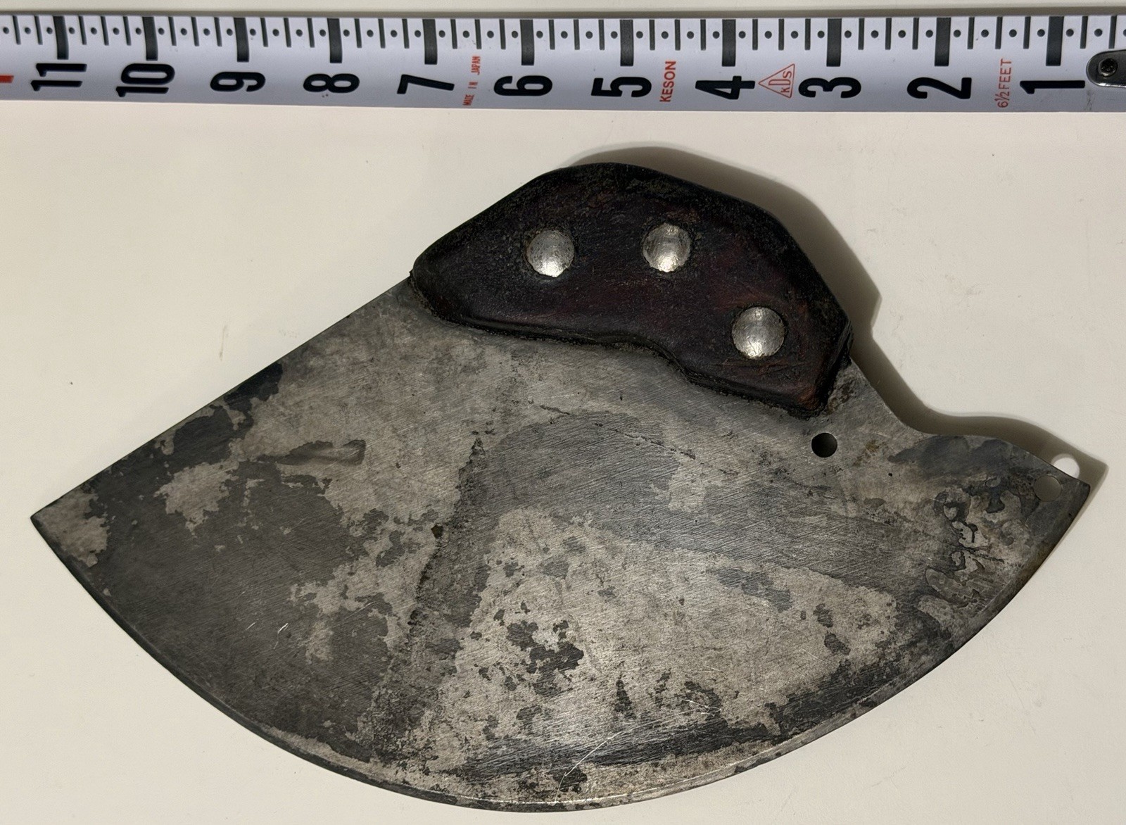 Vintage Alaska Eskimo Made Large Ulu Knife 11” Long For Cutting Whale Meat