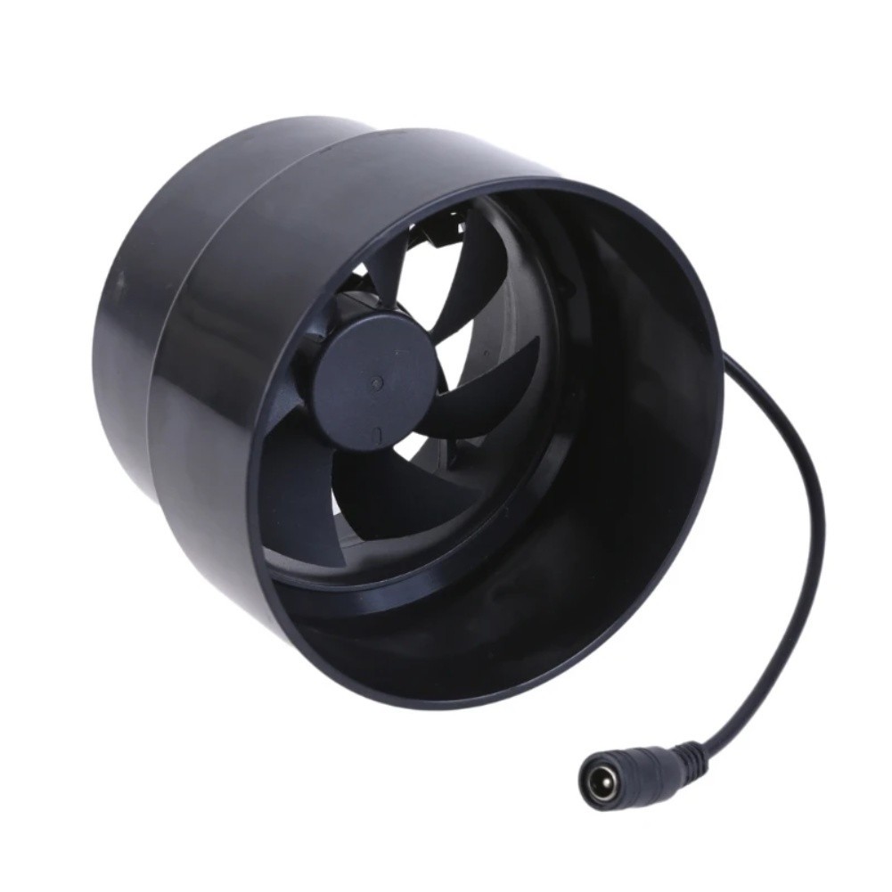 Energy Efficient 12V Ventilation Fan 110mm Duct Exhaust Fan for Various Spaces