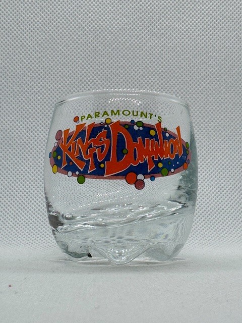 Paramount's Kings Dominion Short Round Clear Shot Glass