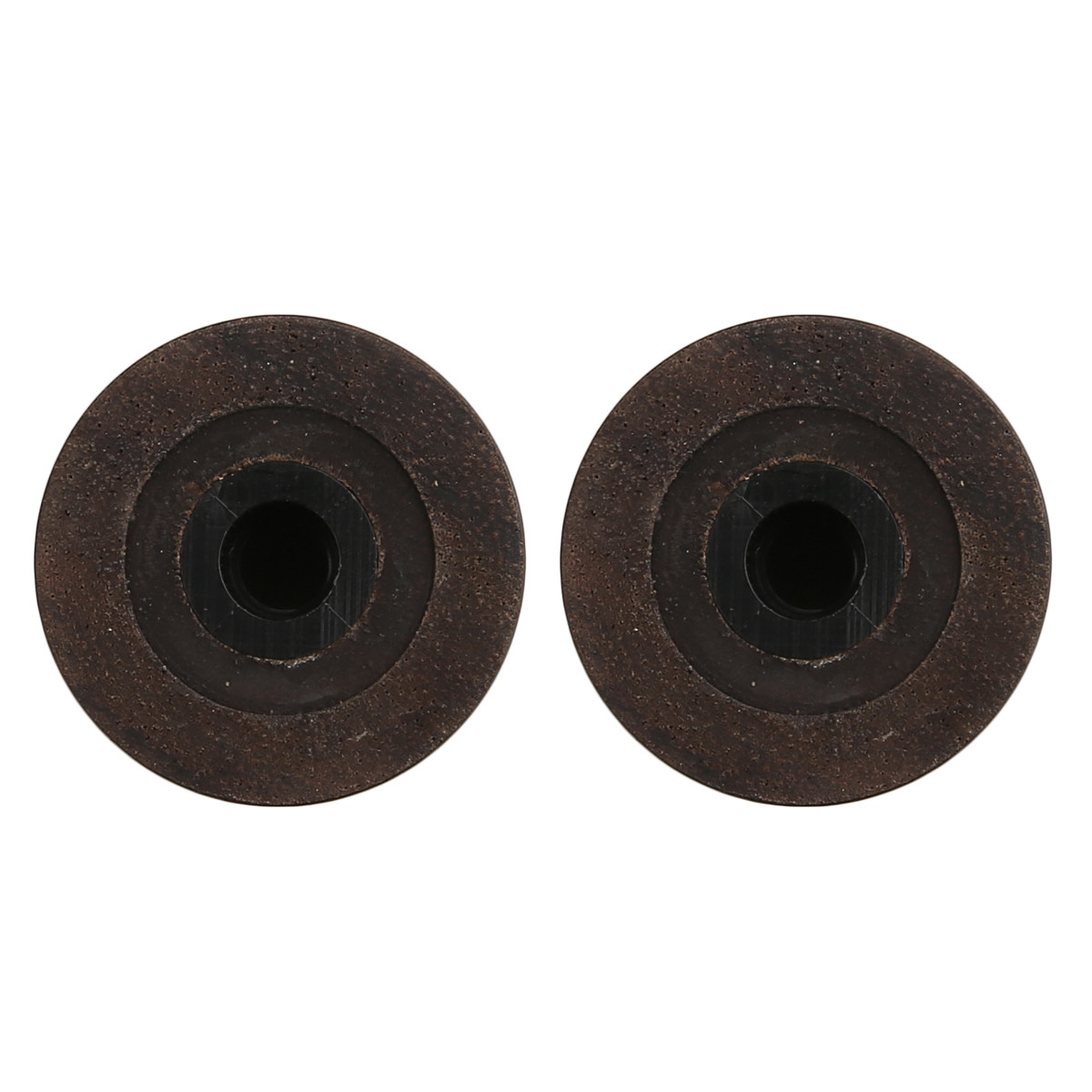 2pcs Ebony Wood Knobs LP ST Bell Knobs Guitar Bass Top Hat w/ Indicator Dot