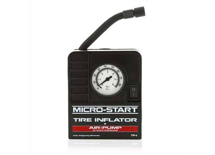 Antigravity AG-MSA-9 Micro-Start Air Pump & Tire Inflator w/Power Cables & Tips