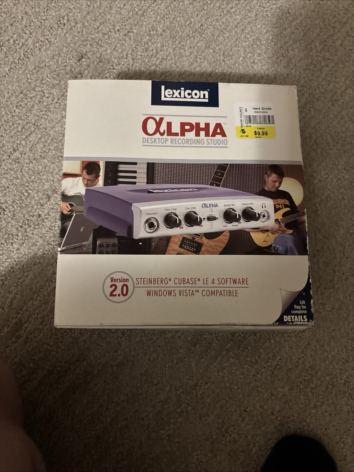 Lexicon Alpha multi-channel desktop recording studio interface.