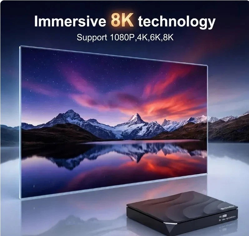vSeeBox V6 Max Android Streaming Box – Authorized, Fast Same-Day Ship