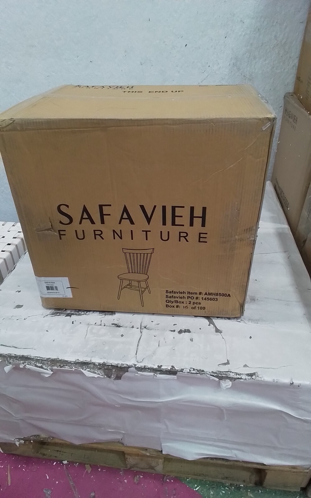 Safavieh PARKER SPINDEL SIDE CHAIR, Reduced Price 2172741064 AMH8500A