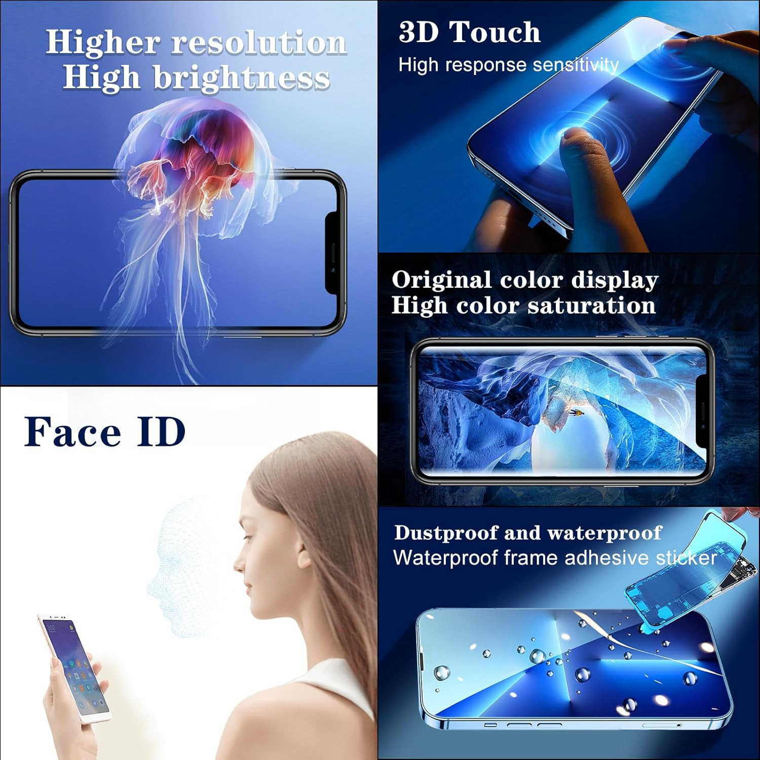 for Iphone XS MAX Screen Replacement OLED [NOT LCD] 6.5 Inch Display FHD Digitiz