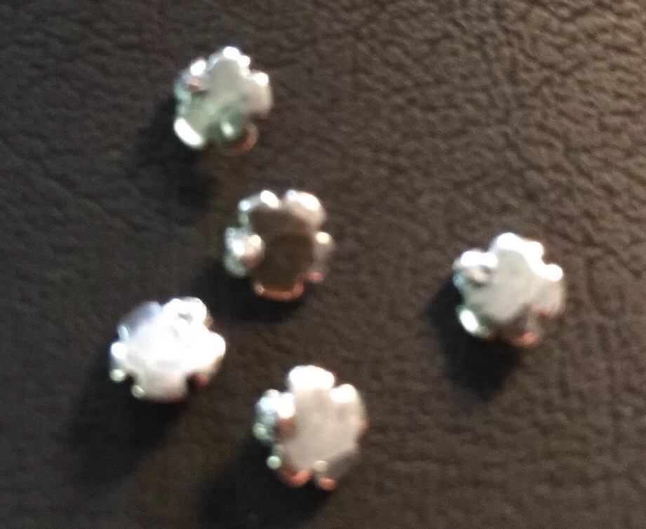 5 Sterling Silver Rosettes 5/32 Inch Diameter 5mm