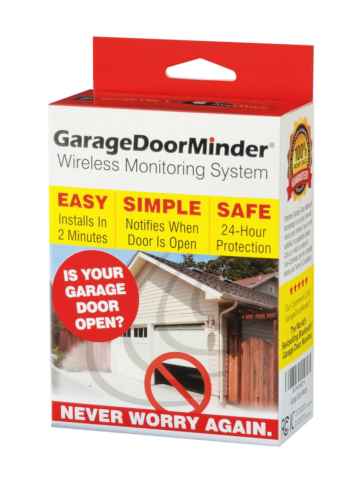 Garage Door Minder brand Wireless Inside Home Alert System Garage Door Monitor