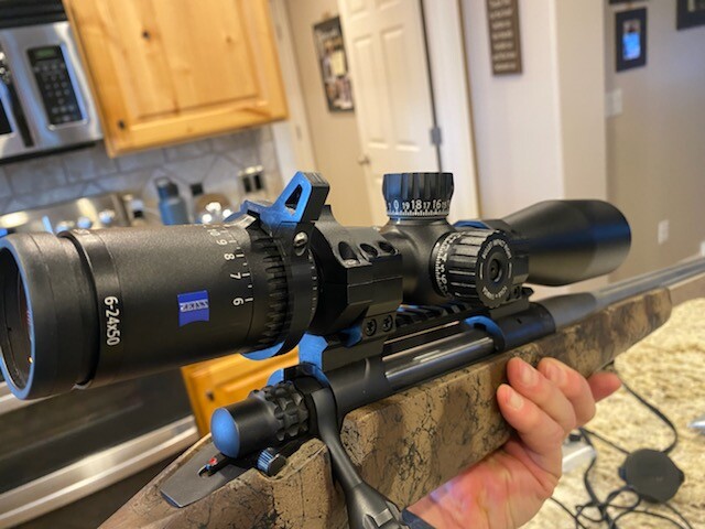 Ziess Conquest V4 6-24x50 Scope Throw Lever