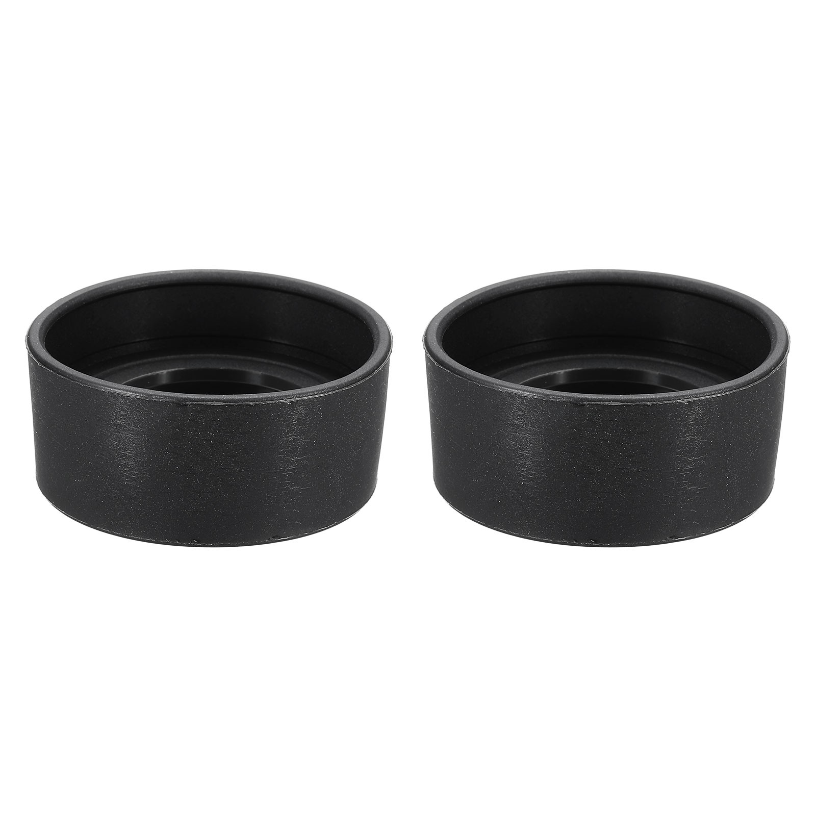 2 Pieces Rubber Eyepiece Cover Microscope 34-37mm, Black