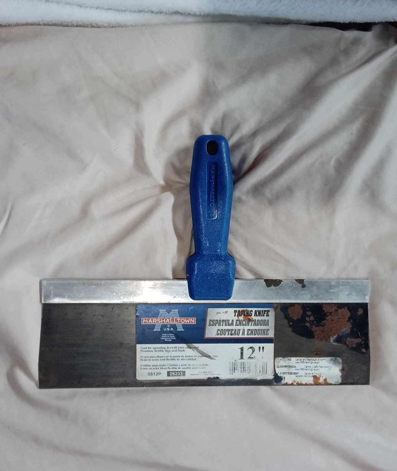 Marshalltown 5512P 12" Taping Knife Blue Handle Drywall Tool Professional