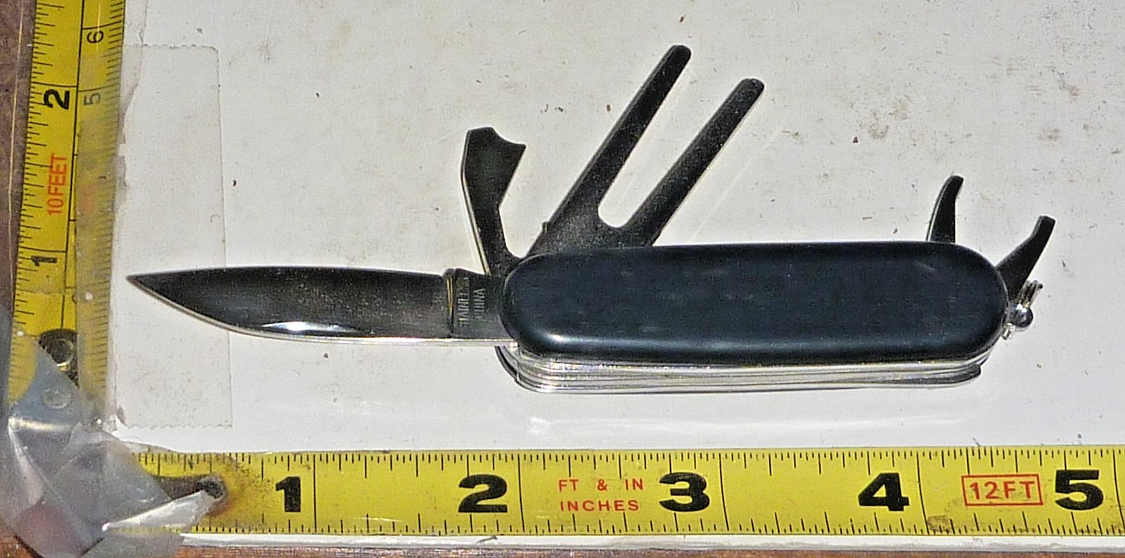 Vtg Golf Multi-Tool Pocket Knife - Black - 4 Function