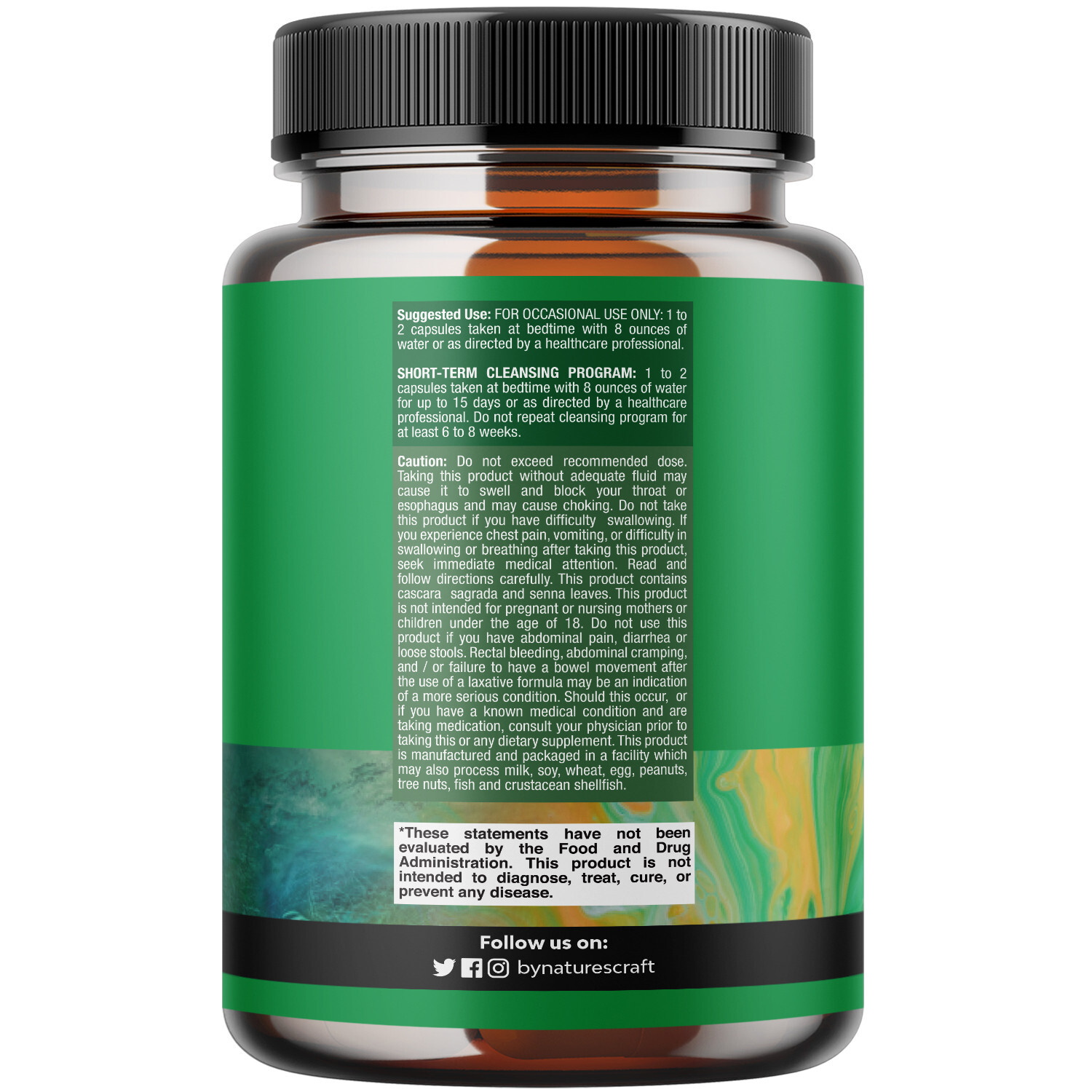 Herbal Laxative Capsules with Probiotics – Colon Cleanse and Digestive Support