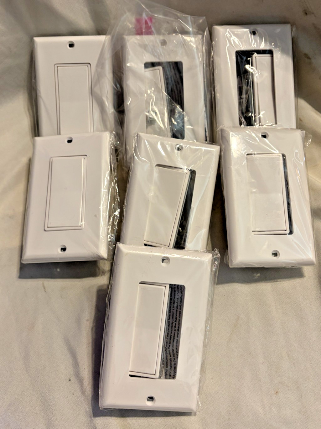 Lot of 7 NEW - Maxxima MEW S1003w 3-Way Decorative Switch