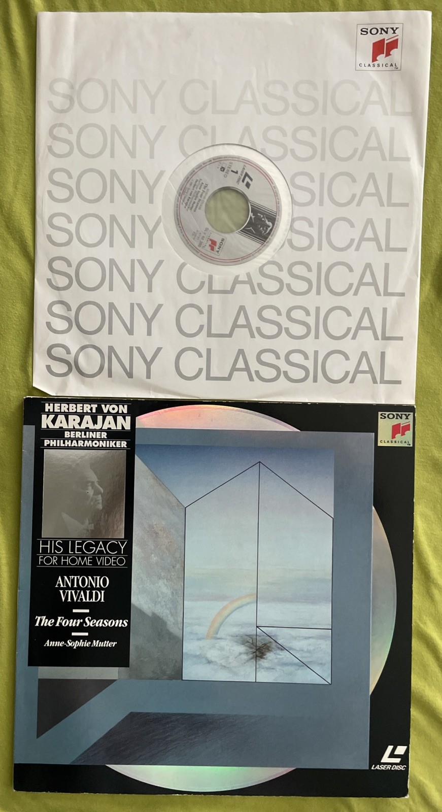 Laserdisc ~ HERBERT VON KARAJAN Vivaldi The Four Seasons SLV 46380