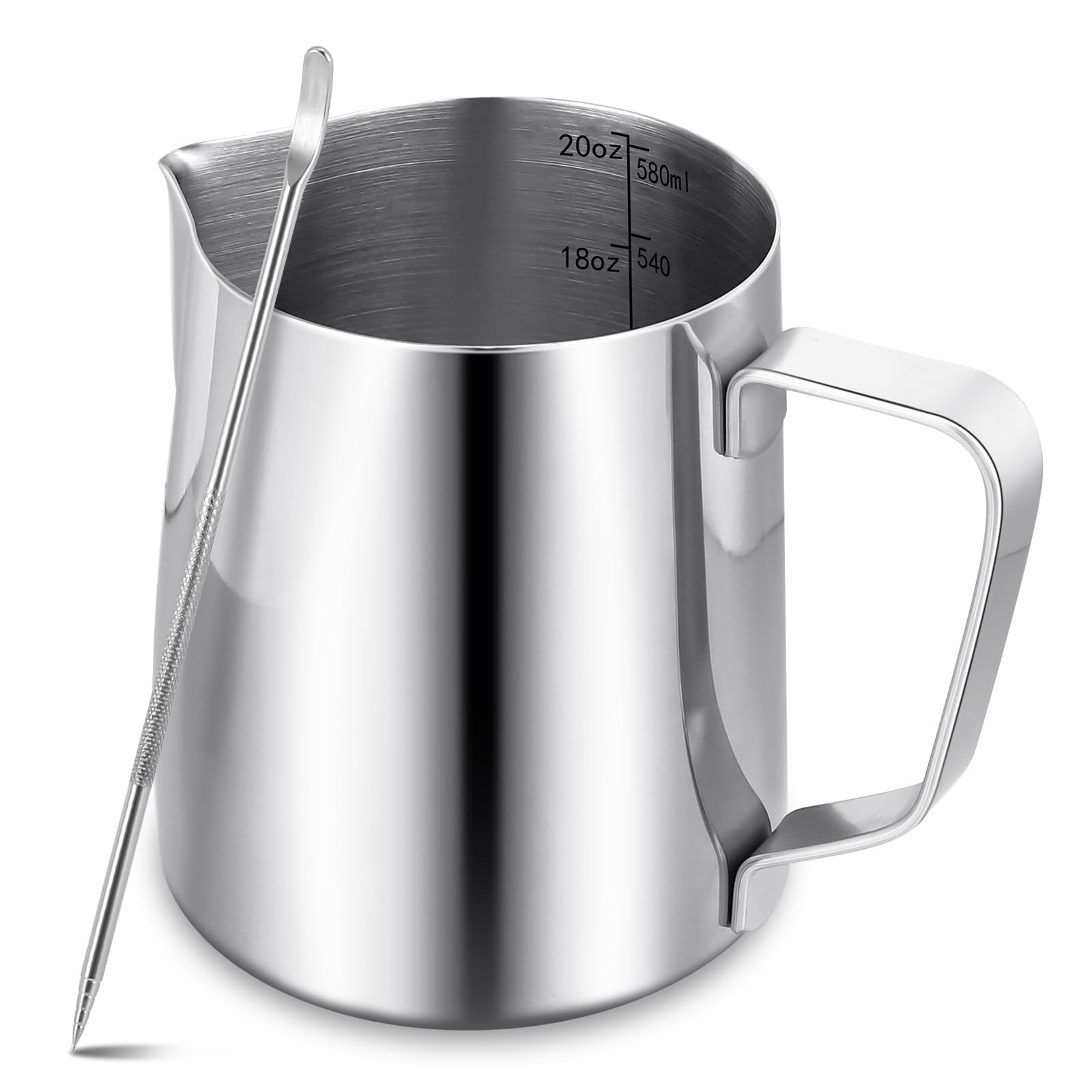 20oz Stainless Steel Milk Frothing Pitcher Espresso Coffee Bar Accessories