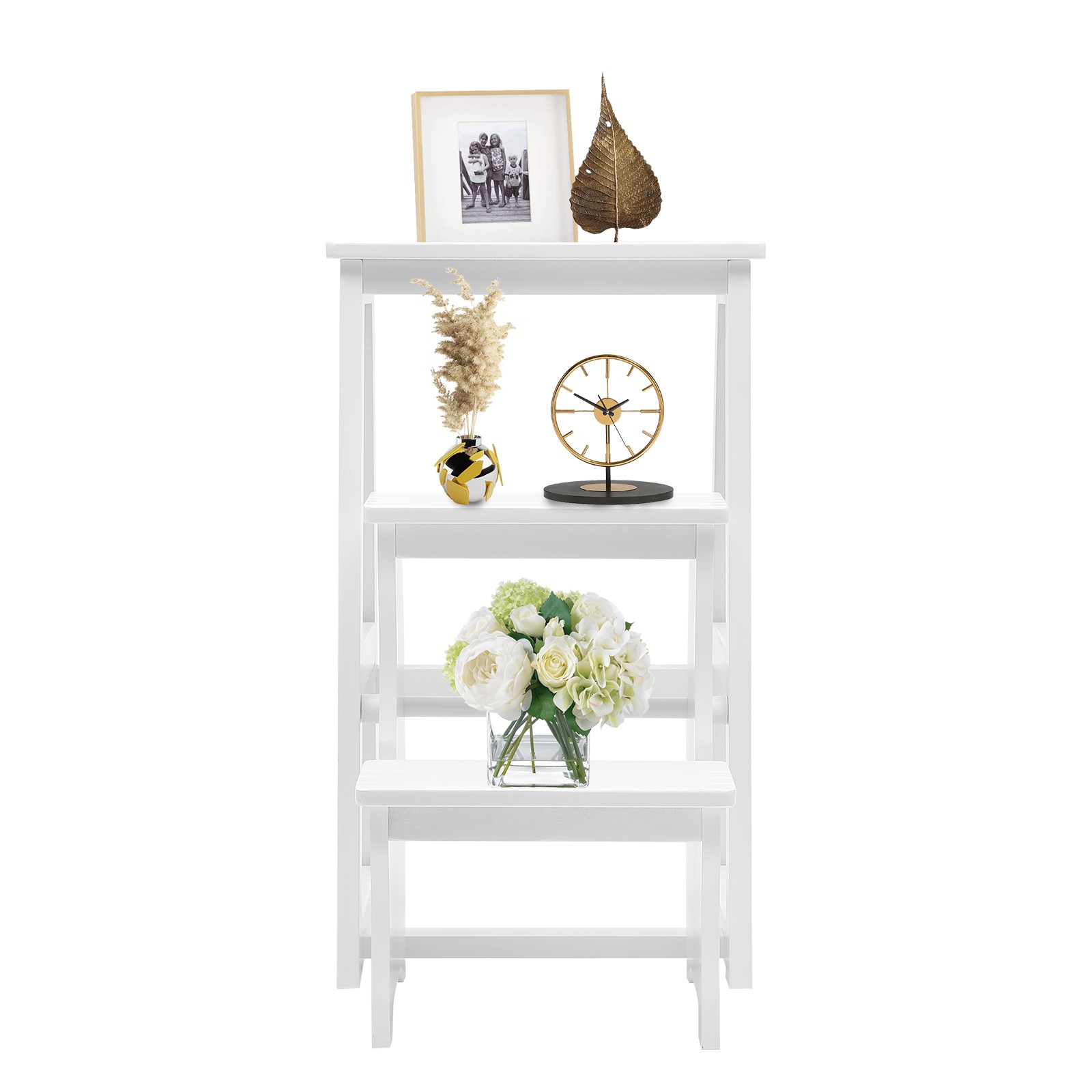 Folding Library Ladder Chair, Lightweight Portable Multifunctional Step Stool