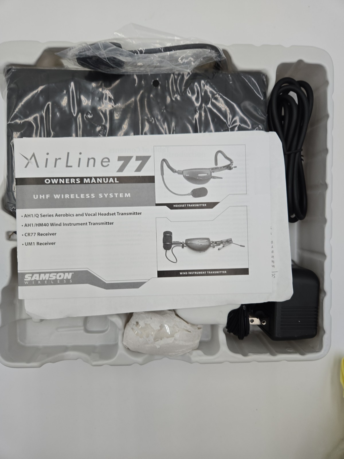 Samson AirLine 77 Wireless Headset Microphone & Receiver System *NOB"