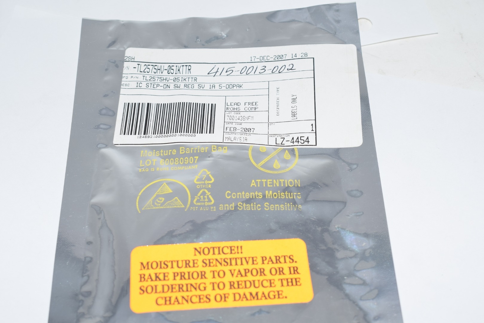 NEW Texas Instruments TL2575HV-05IKTTR Switching Voltage Regulators 1-A Step-Dow