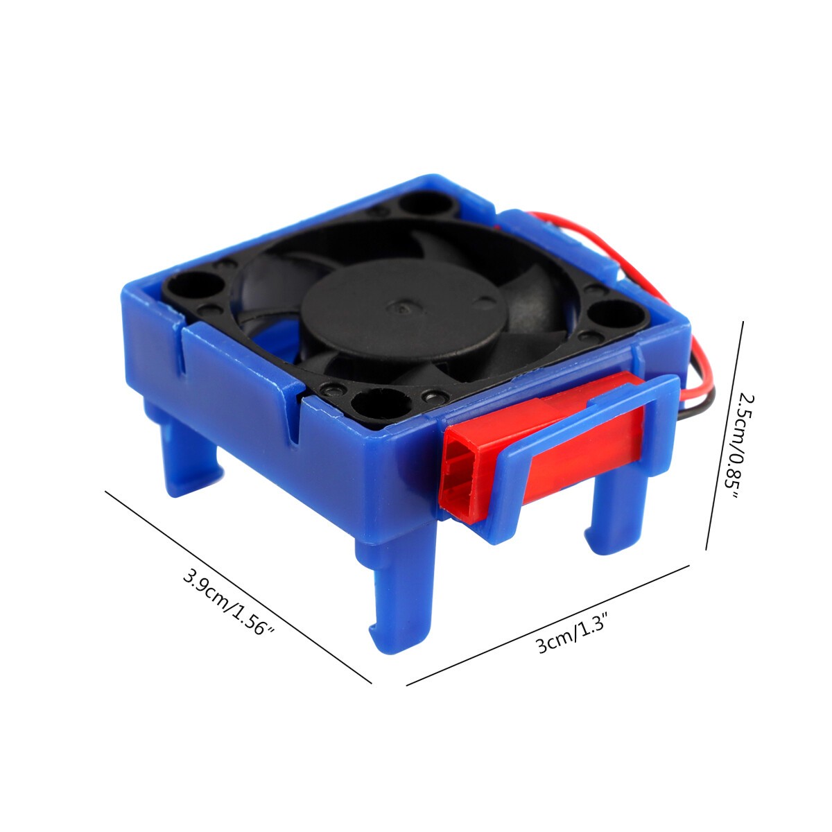 ESC Cooling Fan for Temperature Reduction - Easy Clip On Install Fits RC Models