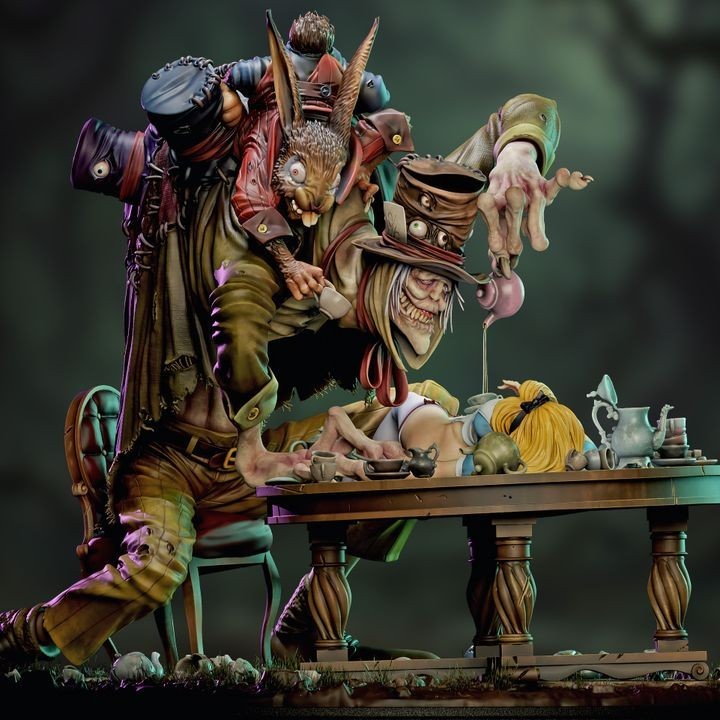 Alice in Creepyland Tea Time - Diorama
