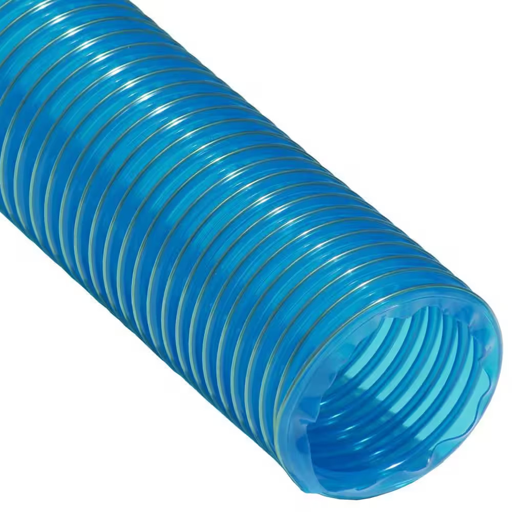 1.25 In. D X 25 Ft. PVC Flexduct Coil Flexible Ducting in Blue