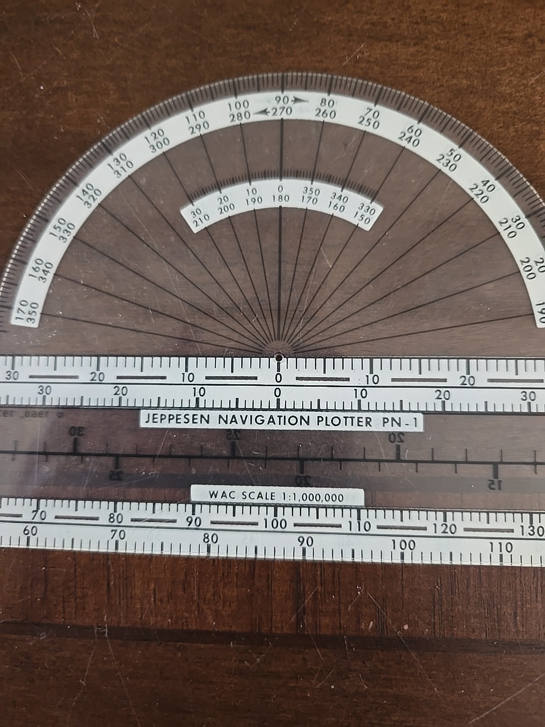 Vintage Jeppesen PN-1 Flight Navigation Plotter