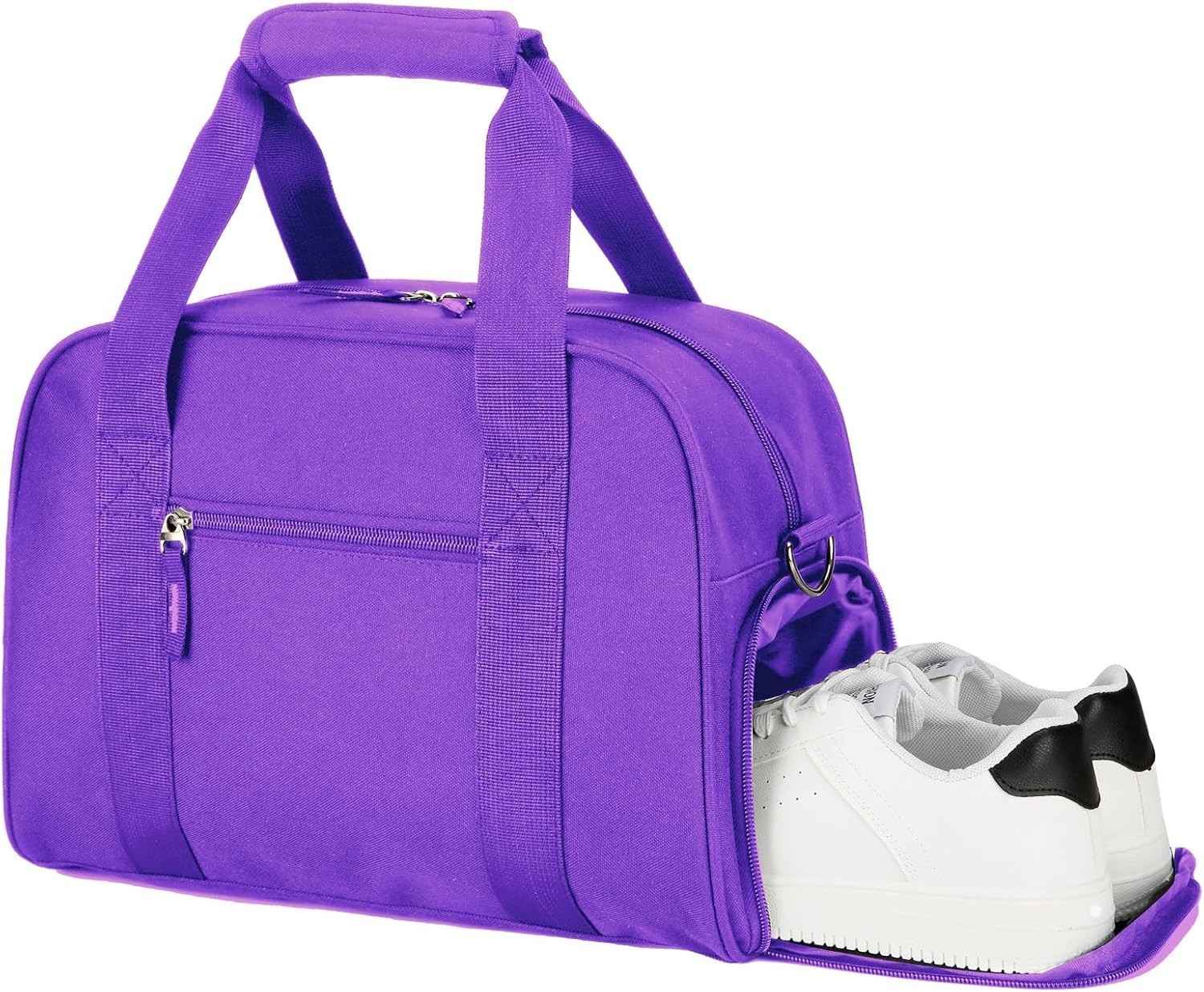 SeaRock 14 inch Small Gym Bag for Women & Men - Mini Duffle Bag Weekender Purple