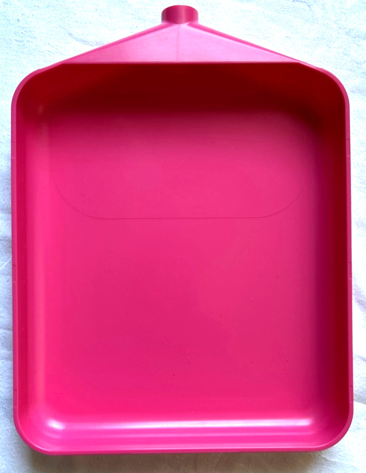 Tidy Tray Small Size 6"x7" Bright Pink Embossing Glitter Beading Clean-Up Funnel