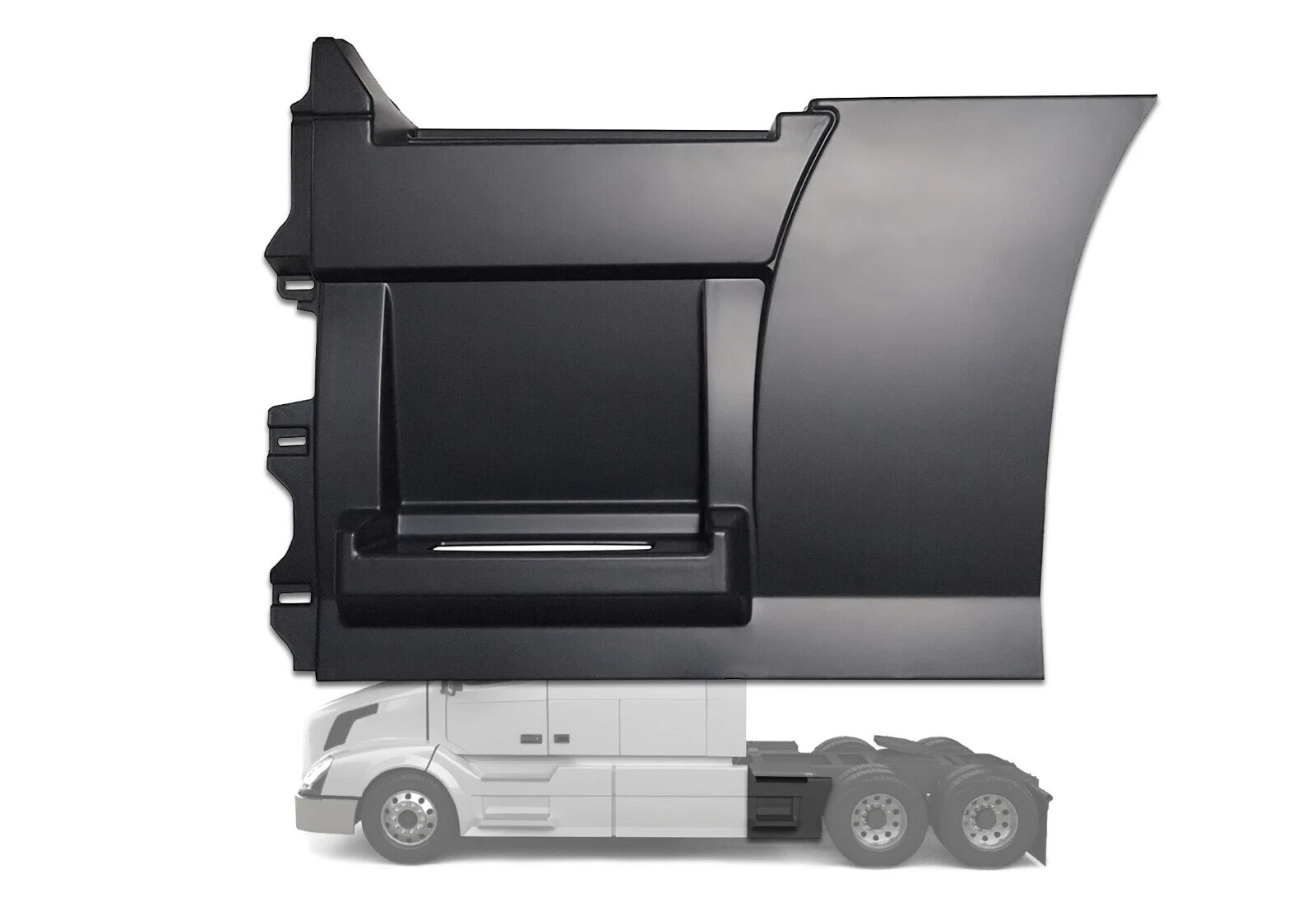 Rear Step Fairing Panel Left Side 37" 95 cm Compatible with Volvo VNL 2004-2017