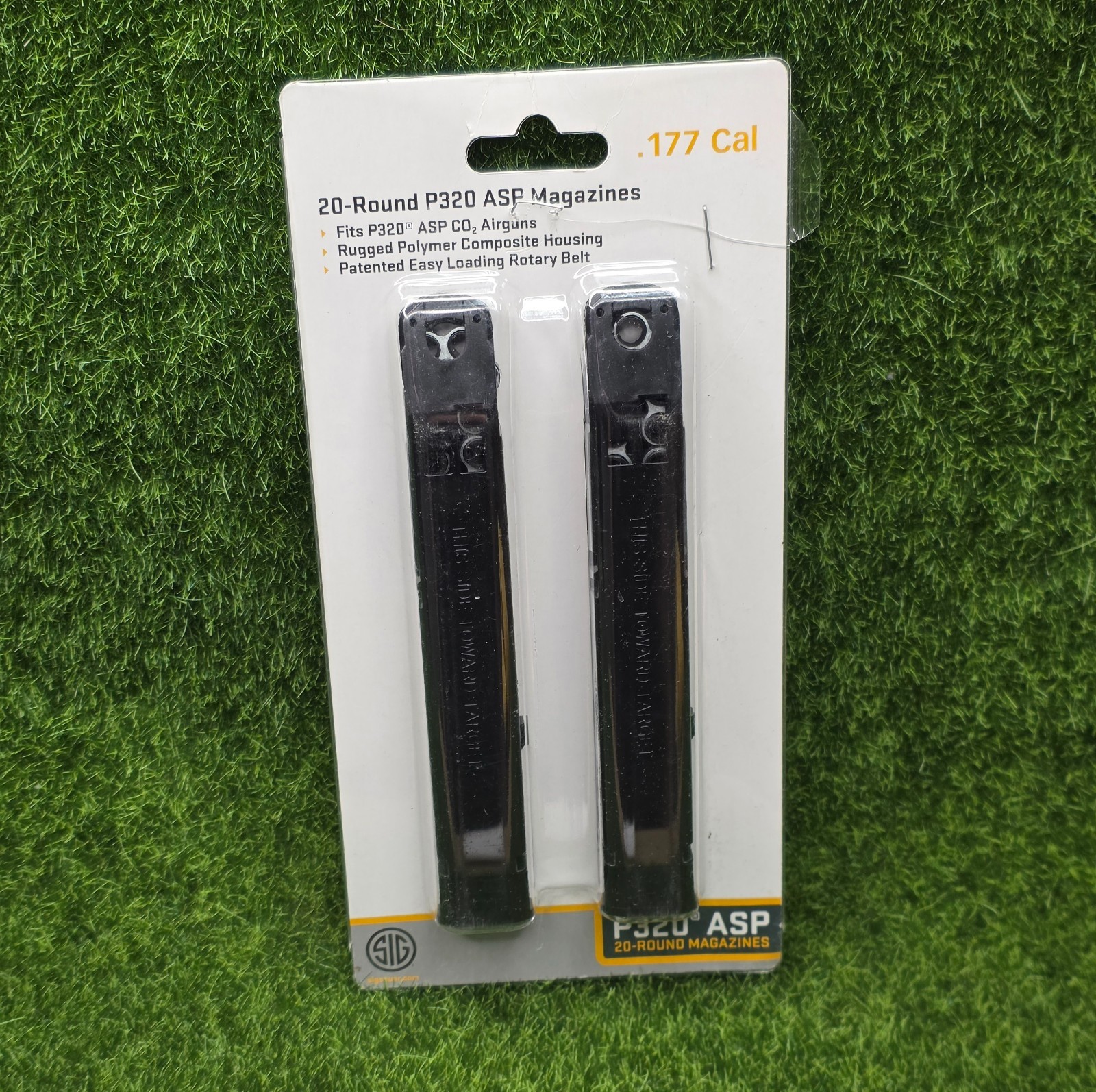 Sig Sauer #AMPC-177-20 P320 ASP Air Pistol .177 Cal Pellet x2 20-Round Magazine