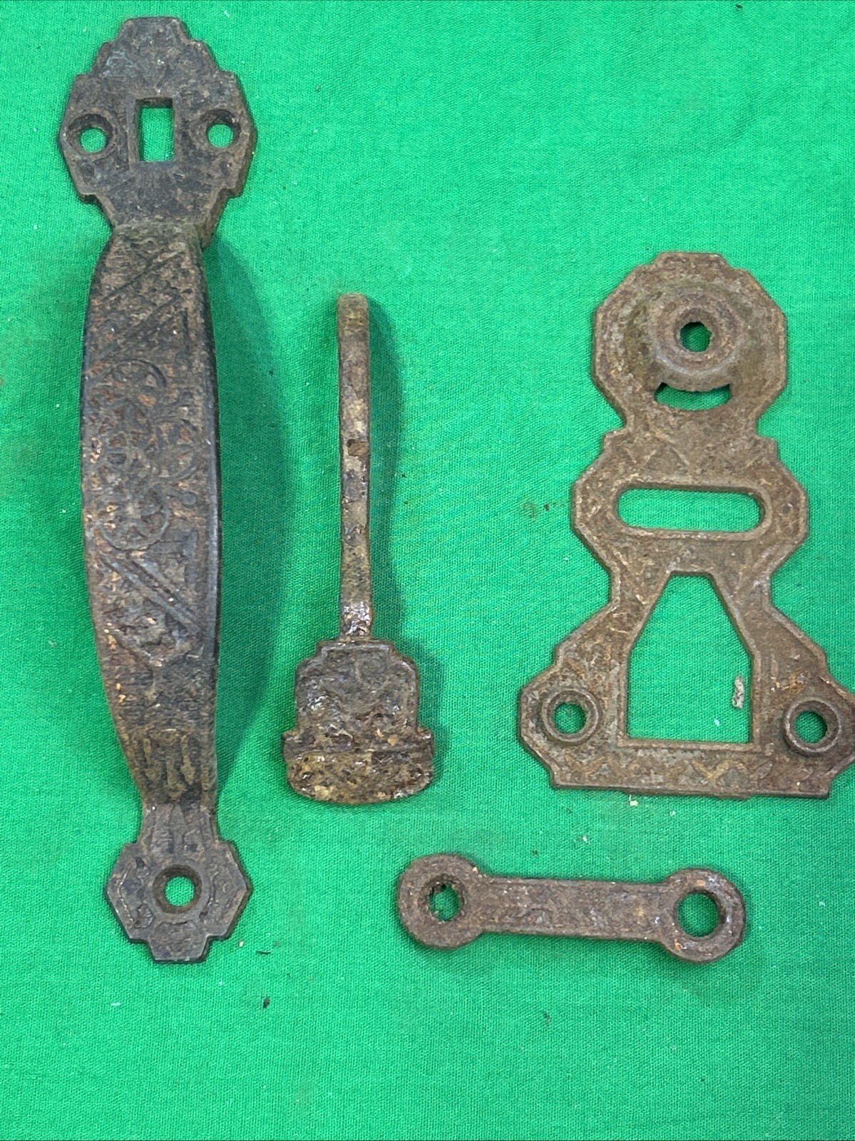 Antique Eastlake Victorian Door/Gate Thumb Latch Hardware Ornate Parts
