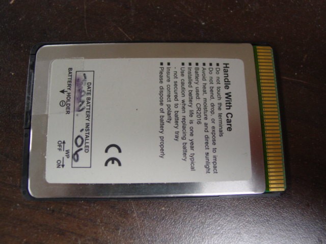 HP / Agilent 85702A 128K SRAM card AKA Epson Smart Card for hp8920A or HP 8590