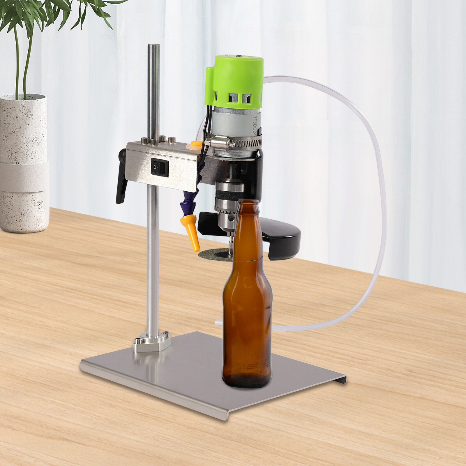150w Electric Glass Bottle Cutter Glassware Cutting Machine & 3* Saw Blades!