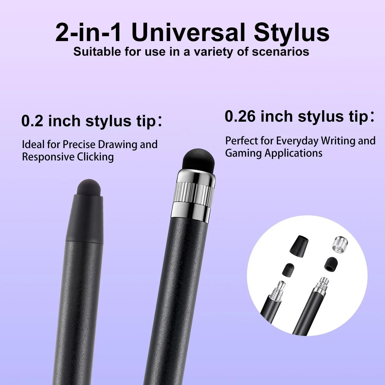 Pen for Touchscreen 3pcs High Sensitivity and Precision Stylus Pen for iPad