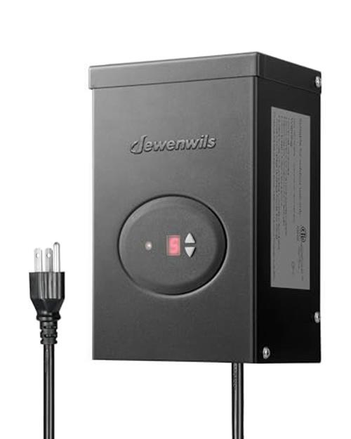 120W Low Voltage Landscape Transformer, Outdoor Photocell Sensor Transformer