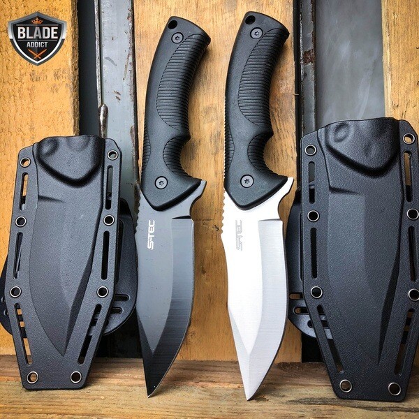 9" Military Tactical Survival Hunting Fixed Blade Rambo Combat Knife w/ Sheath