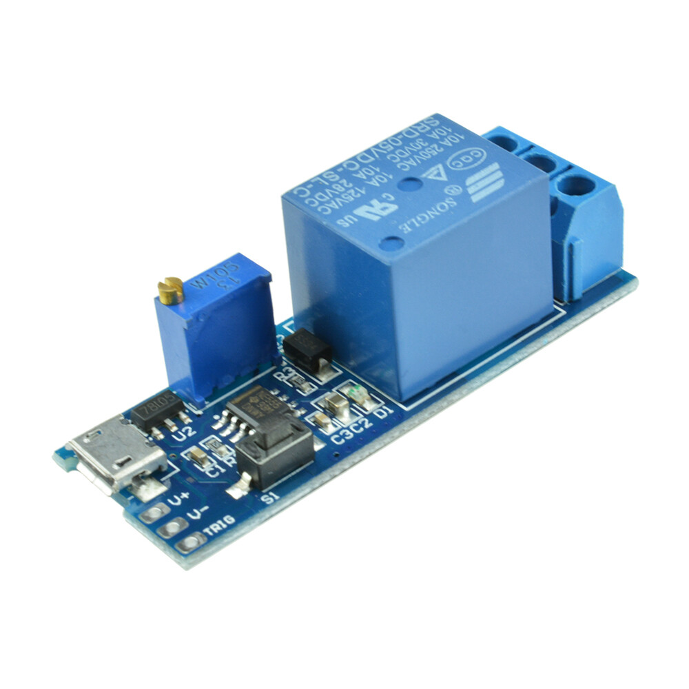 5V-30V Micro USB Power Delay Relay Timer Control Trigger Delay Switch Module