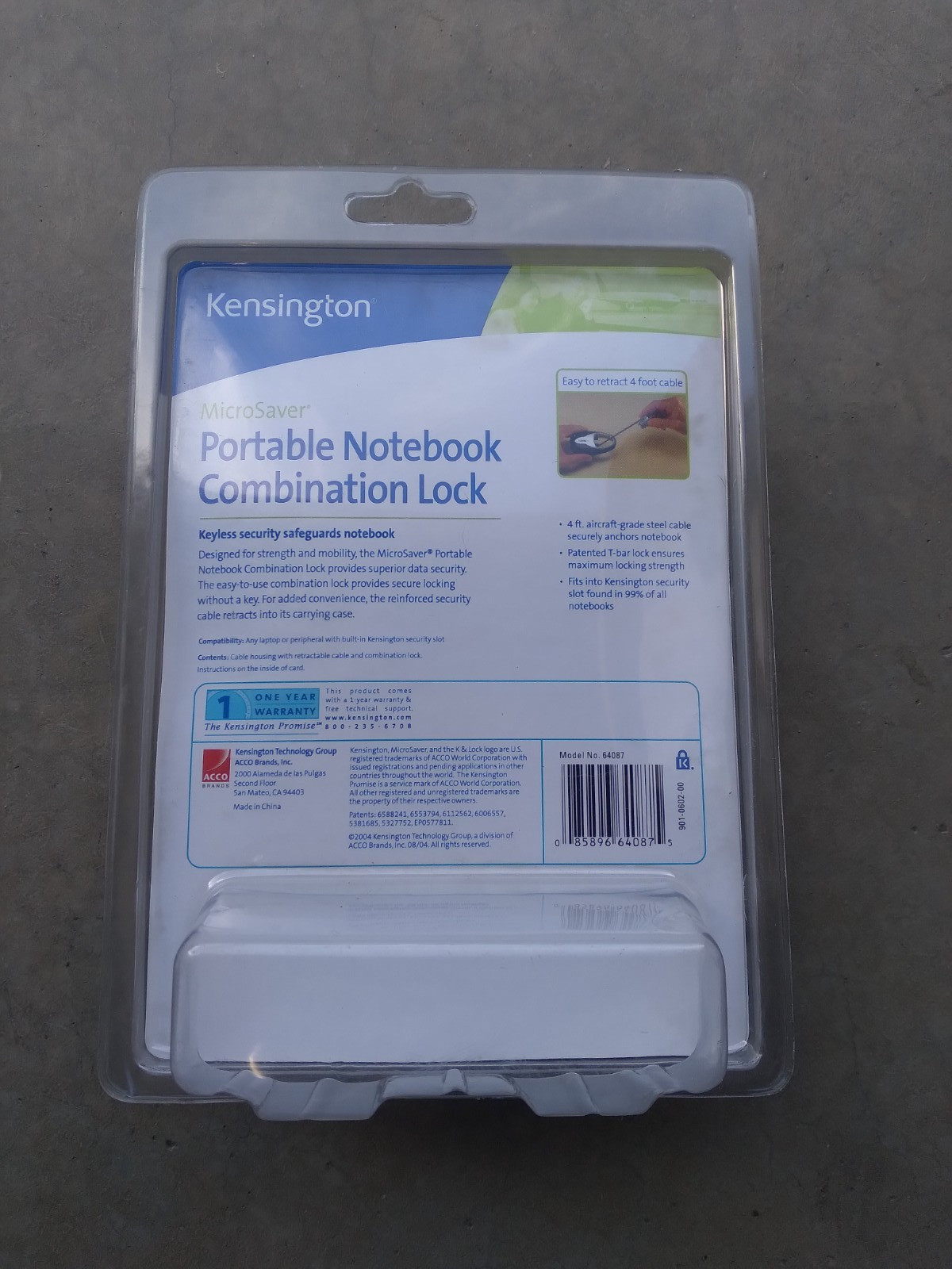 NEW Kensington Portable Notebook Combination Lock