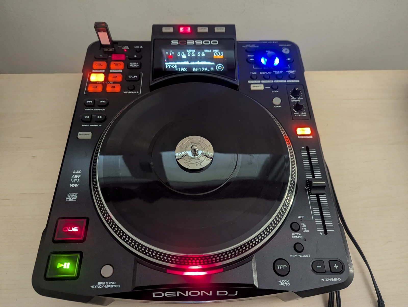 2 DENON DJ DN-SC3900 Digital Turntable/Media Player Controller(s) *FREE SHIPPING