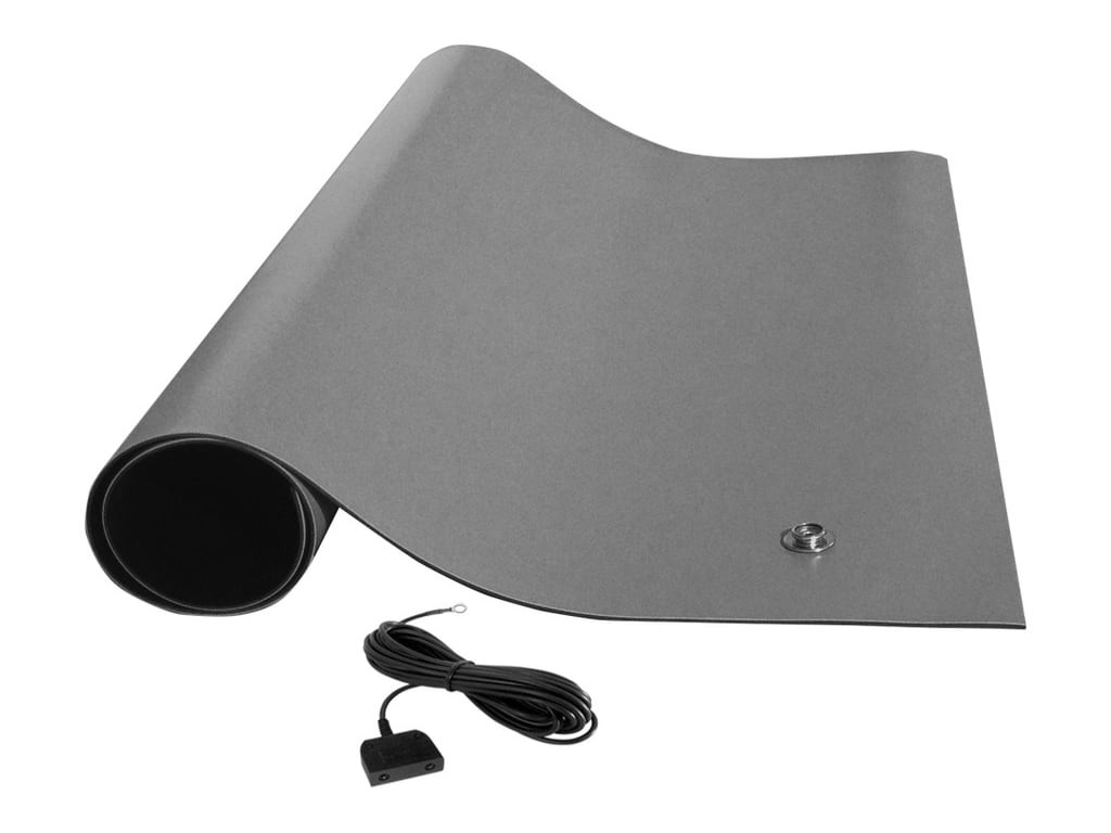 Techni-Pro TNP100149 - MATS36X48GY Rubber Table Mat, Includes Hardware, Smooth,
