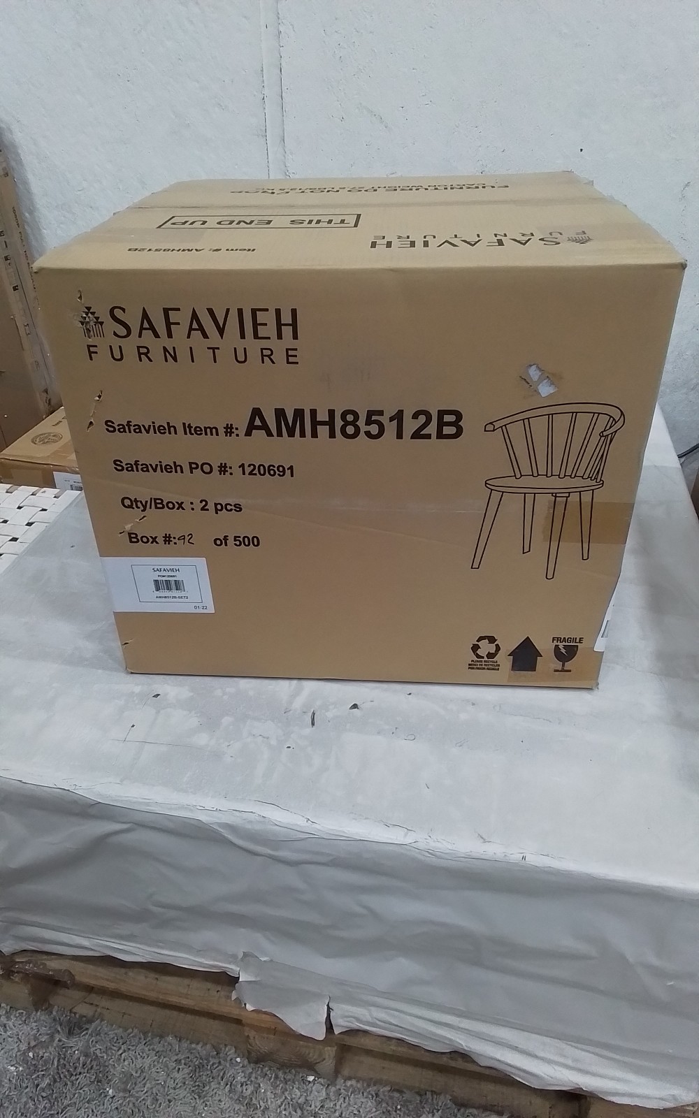 Safavieh BLANCHARD SIDE CHAIR, Reduced Price 2172761622 AMH8512B