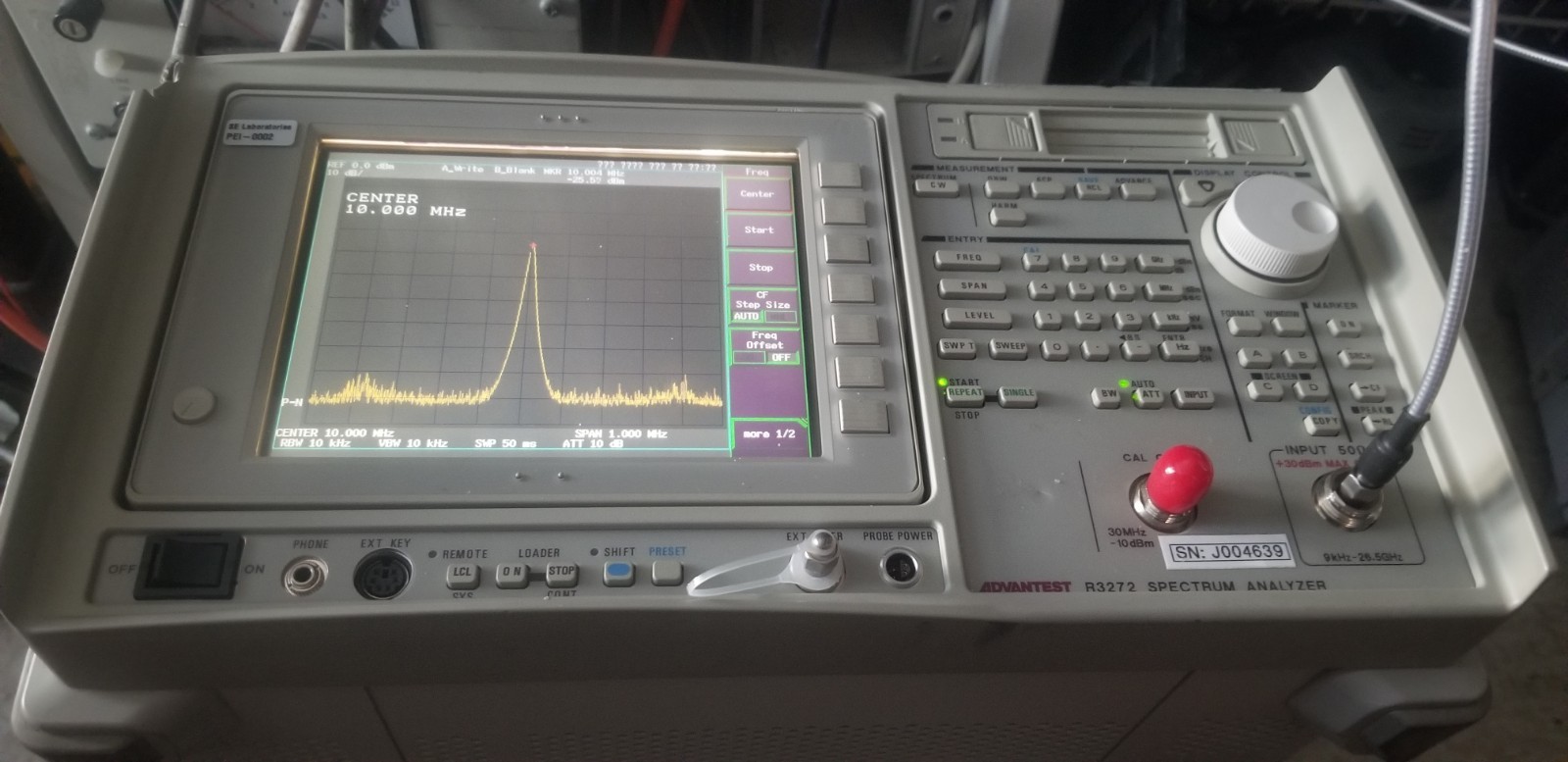 Advantest R3272 26.5GHz Spectrum Analyzer Portable WORKING!