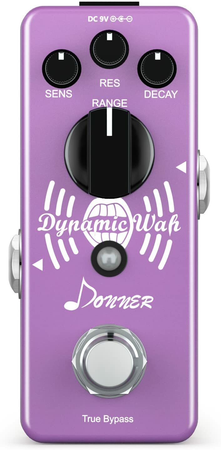 Donner Mini Auto Wah Pedal Dynamic Wah Effect Pedal Envelope Filter True Bypass